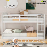Bellemave® Twin Size Floor Bunk Bed with Ladder - Bellemave